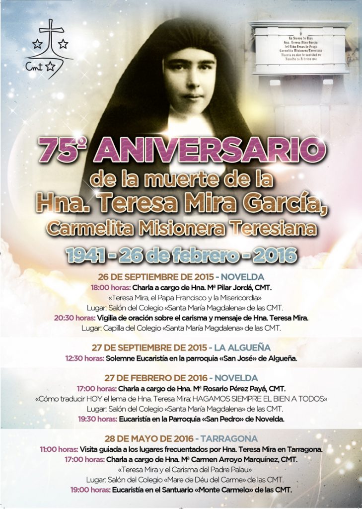 Cartel_75_aniv_Hermana_Teresa_Mira